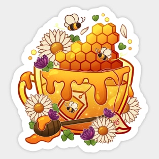 Honeycomb Teacup Sticker